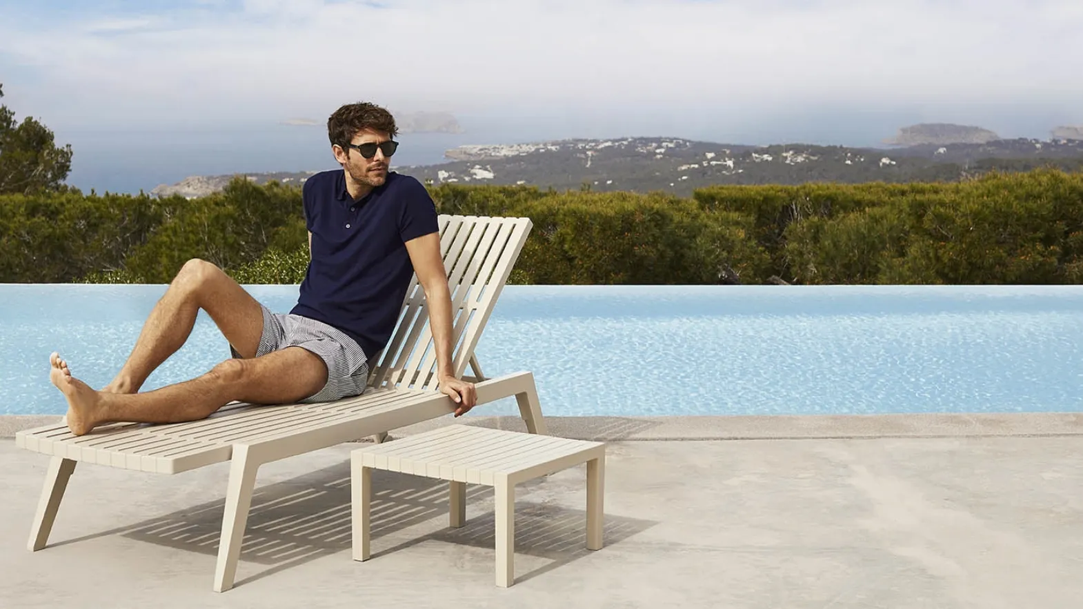 Lettino Spritz Sun Lounger di Vondom