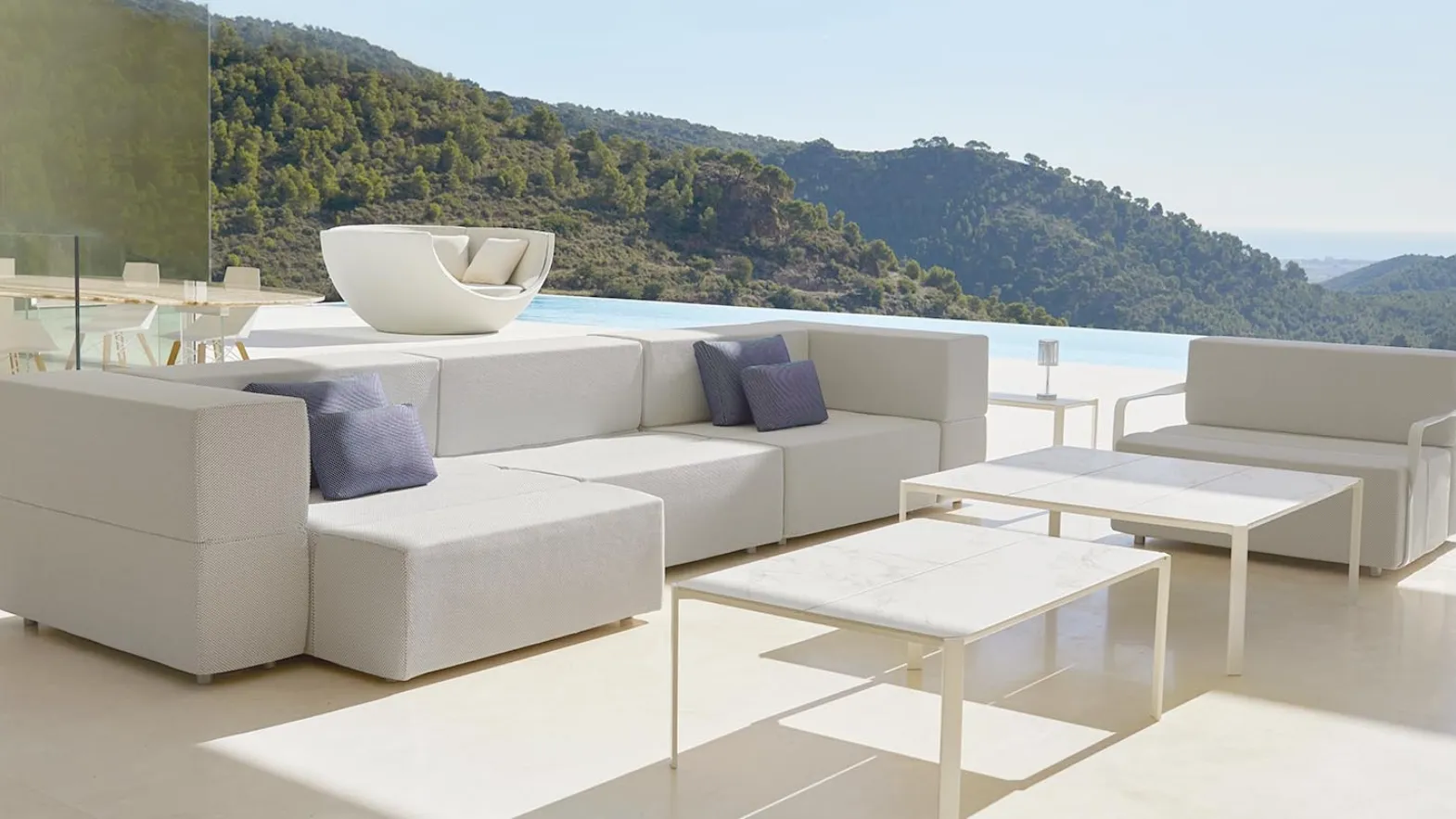 Divano da giardino Tablet Sofa Modular di Vondom